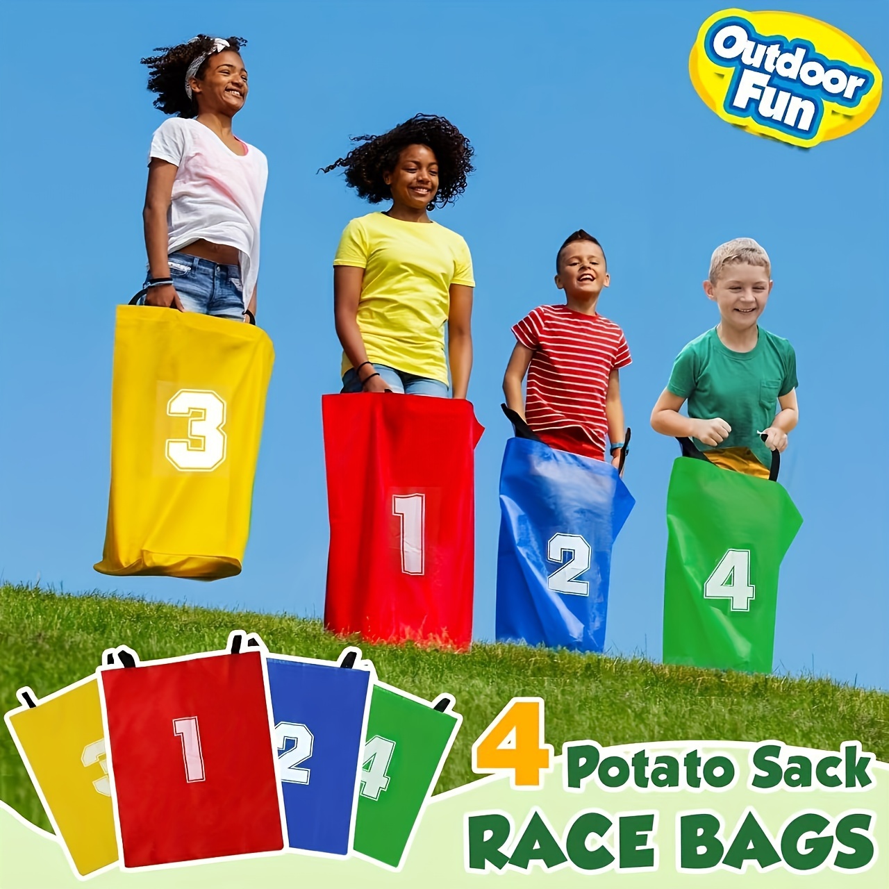 Sports Equipment Bag - 4 Sacos de Lona para Jogo
