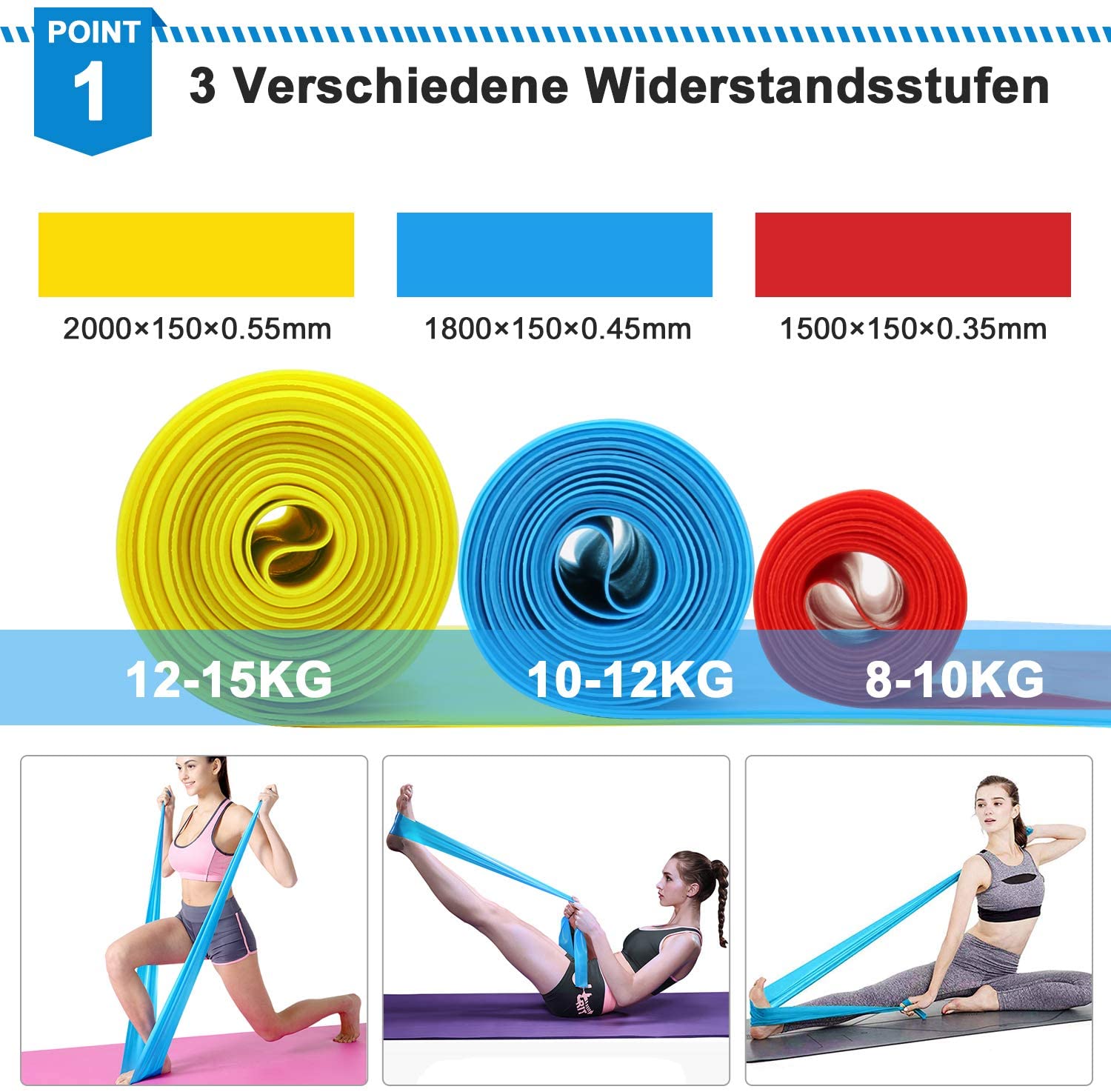 Faixas elásticas de fitness, 3 - Sports Equipment Pictures avaliação e preço